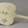 Pierced creamware pottery cake slice, circa 1780