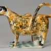 Prattware pottery cow creamer, circa 1820