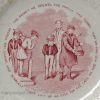 Pearlware pottery child's plate, circa1840