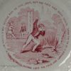 Pearlware pottery child's plate, circa1840