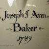 Creamware pottery jug Joseph & Ann Baker 1789, Cobblers, possibly Yorkshire pottery