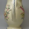 Creamware pottery jug Joseph & Ann Baker 1789, Cobblers, possibly Yorkshire pottery