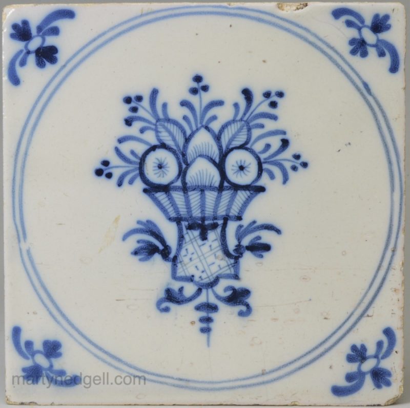 Liverpool delft tile, circa 1760