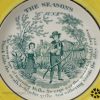 Pearlware pottery child's plate 'THE SEASONS, JUNE', circa 1830