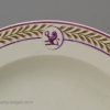 Wedgwood creamware pottery plate with a family crest, circa 1820