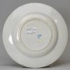 Pearlware pottery child's plate 'DOES IT RAIN', circa 1840