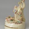 Staffordshire porcelain cottage and dog, circa 1840