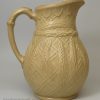 Moulded wheat stoneware jug, circa 1850