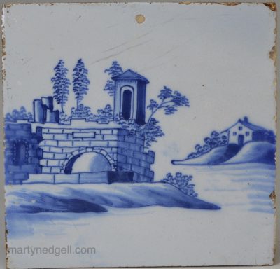 Liverpool delft tile, circa 1760