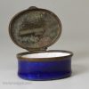 Bilston enamel patch box, circa 1780