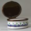 Bilston enamel patch box, circa 1780