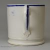 Small pearlware pottery mug transfer printed in blue with a view of Marine Railway Station, Manhattan Beach Hotel, circa 1880