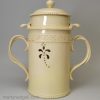 Creamware pottery food warmer, circa 1770