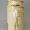 Creamware pottery food warmer, circa 1770