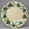 Pair Wedgwood pearlware pottery plates decorated with Napoleon's Ivy pattern, circa 1820