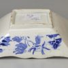 Pearlware pickle dish decorated with Willow pattern transfer print in blue, circa 1820