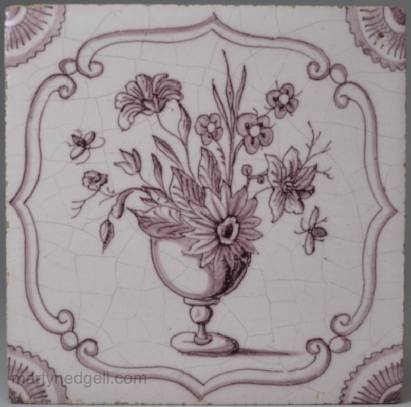 Liverpool delft tile, circa 1760