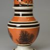 Mochaware pottery pepper pot, circa 1820