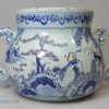 Large London delft posset pot, circa 1680