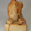 Saltglaze stoneware model of a lion, circa 1840, probably London