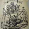 Creamware pottery serving jug 'THE SHIPWRIGHTS ARMS', circa 1790, probably Liverpool Pottery