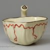 Creamware pottery butter boat, circa 1780