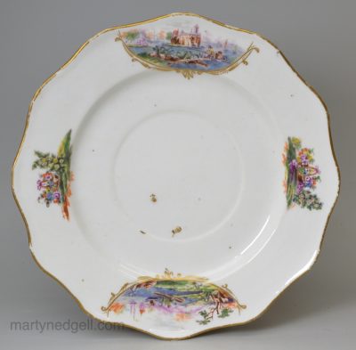 Continental porcelain plate, circa 1780 possibly Boisette, France