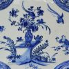 Dutch Delft wall plaque, circa 1740