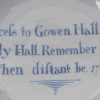 Liverpool dated delftware bowl 'Success to Gowan Hall, and Sally Hall. Remember me When distant be' 1771