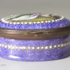 Bilston enamel patch box, circa 1780