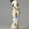 Pearlware pottery figure decorated with colours under the glaze, circa 1790