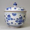 Bristol delftware sugar bowl and cover, circa 1750