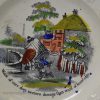 Pearlware pottery child's plate, circa 1840