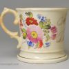 Staffordshire porcelain mug 'A Present for my Dear Boy', circa 1840