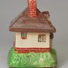 Pearlware pottery cottage pastille burner, circa 1820