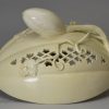 Creamware pottery melon shaped tureen, circa 1780