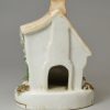 Staffordshire porcelain cottage pastille burner, circa 1840