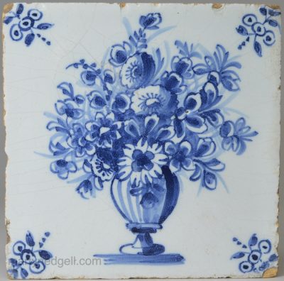 London delft tile, circa 1750