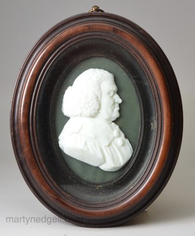 Portrait in moulded of William Robertson an Enlightenment figure and Scottish historian, by James Tassi dated 1795