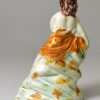 Small prattware pottery figure of a boy with a spade, circa 1790