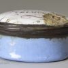 Bilston enamel patch box 'A Trifle from FALMOUTH', circa 1780