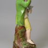 Staffordshire pearlware pottery figure of Autumn, circa 1820