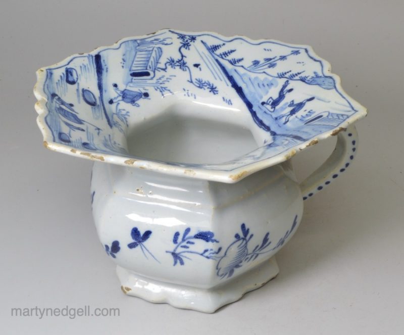 Dutch Delft spittoon, circa 1720