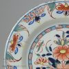 London delft polychrome plate, circa 1750