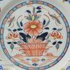 London delft polychrome plate, circa 1750