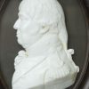 Moulded glass portrait of Captain Sir William Fraser, by William Tassi circa 1807