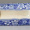 Pair of Pearlware pottery knife rests transfer printed in blue under the glaze, circa 1820, Spode Staffordshire