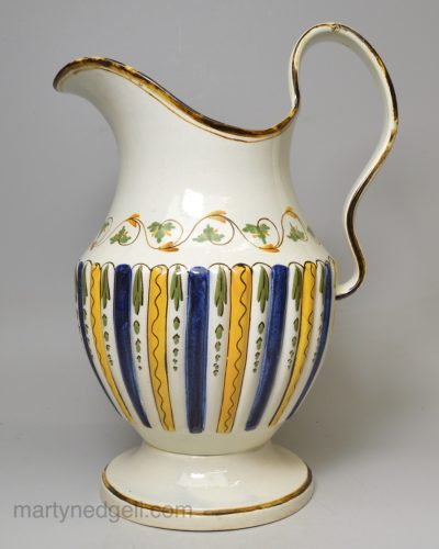 Prattware pottery jug, circa 1820