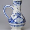 French tin glazed pottery oil or vinegar jug, circa 1750