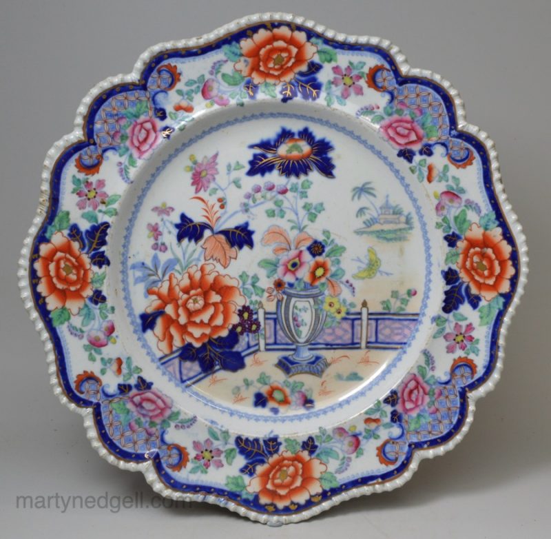 Ironstone plate, circa 1840